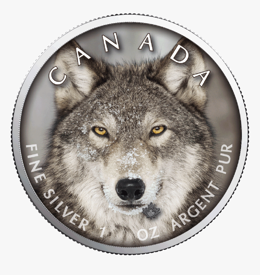 Wolf Maple Leaf Canada S Wildlife - Coin, HD Png Download