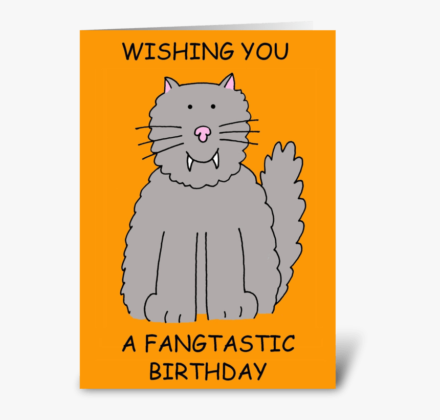 Halloween Birthday Cat Humor - Cartoon, HD Png Download