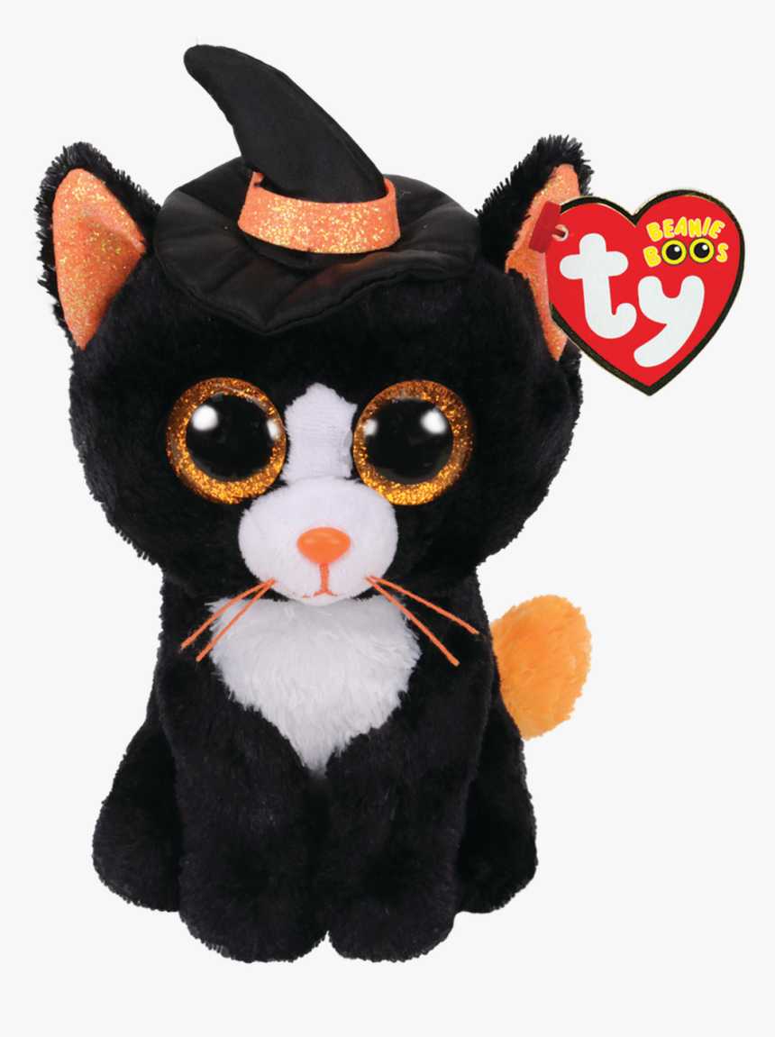 Small Witchie Cat Halloween - Beanie Boos Ty Cat, HD Png Download