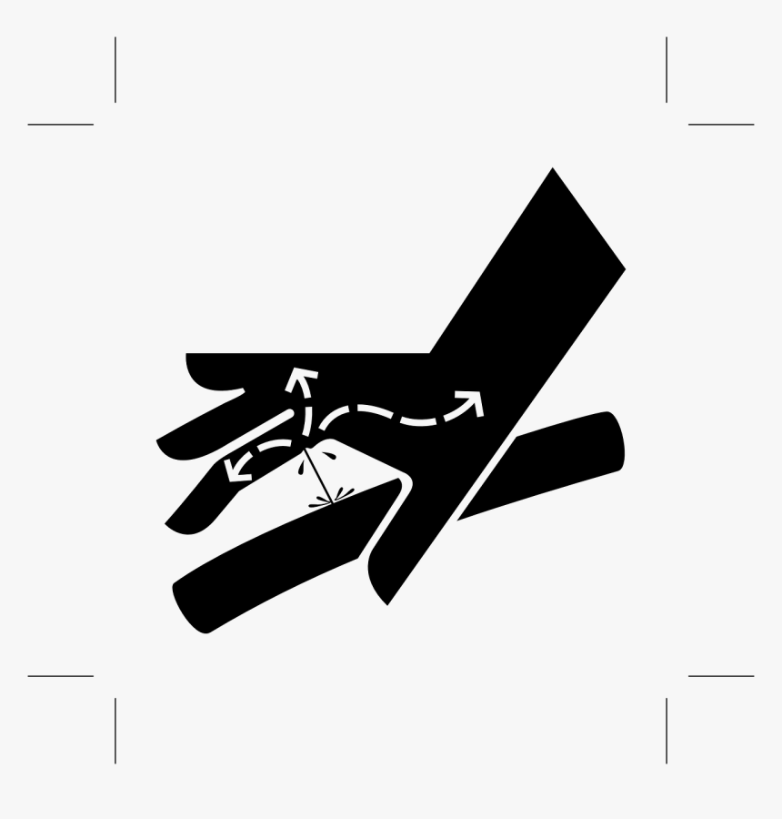 Sinal De Perigo De Uma Prensa Hidraulica, HD Png Download