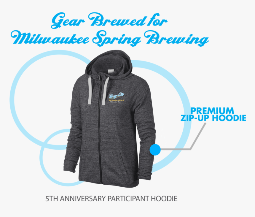 Black Heather Zip Up Hoodie Wd - Hoodie, HD Png Download