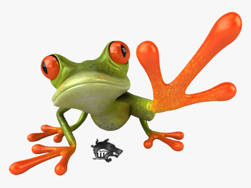 Crazy Frog Png - Green And Orange Animals, Transparent Png