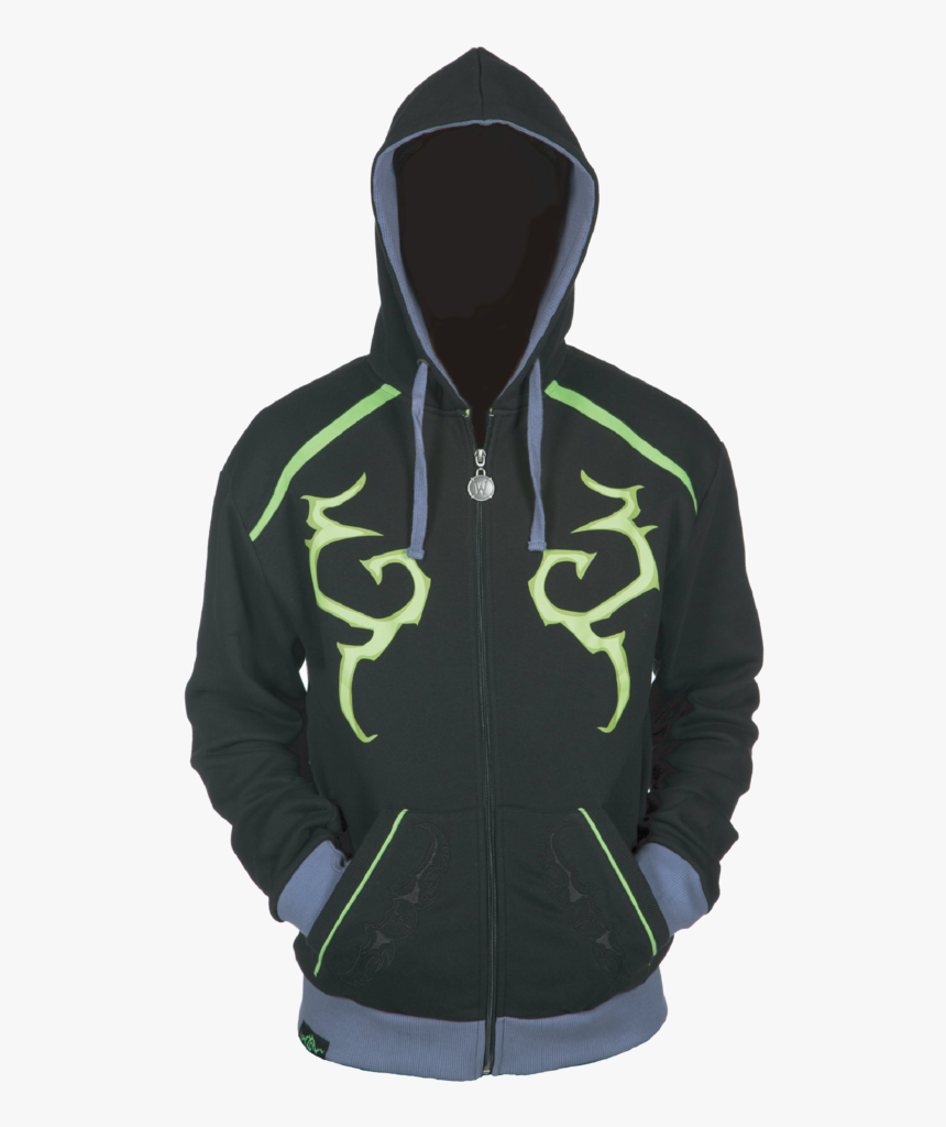 Warcraft Illidan Hoodie - World Of Warcraft Illidan Hoodie, HD Png Download