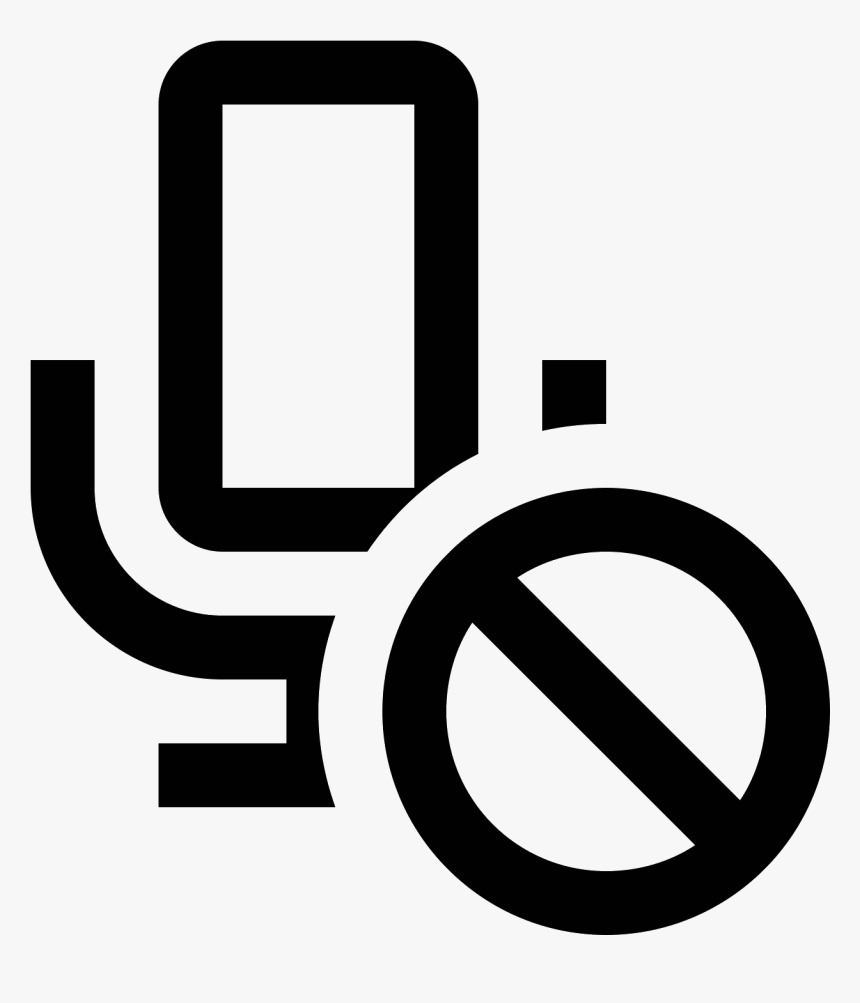 Block Icon Free Download - Block Microphone Windows 10, HD Png Download