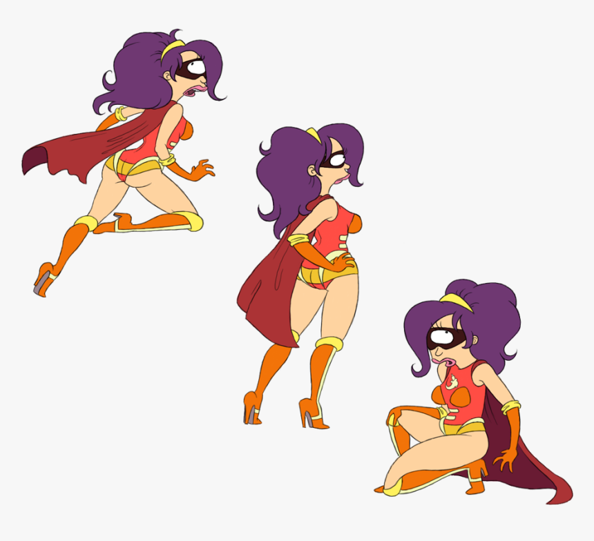 Futurama Png - Futurama Leela Superhero, Transparent Png