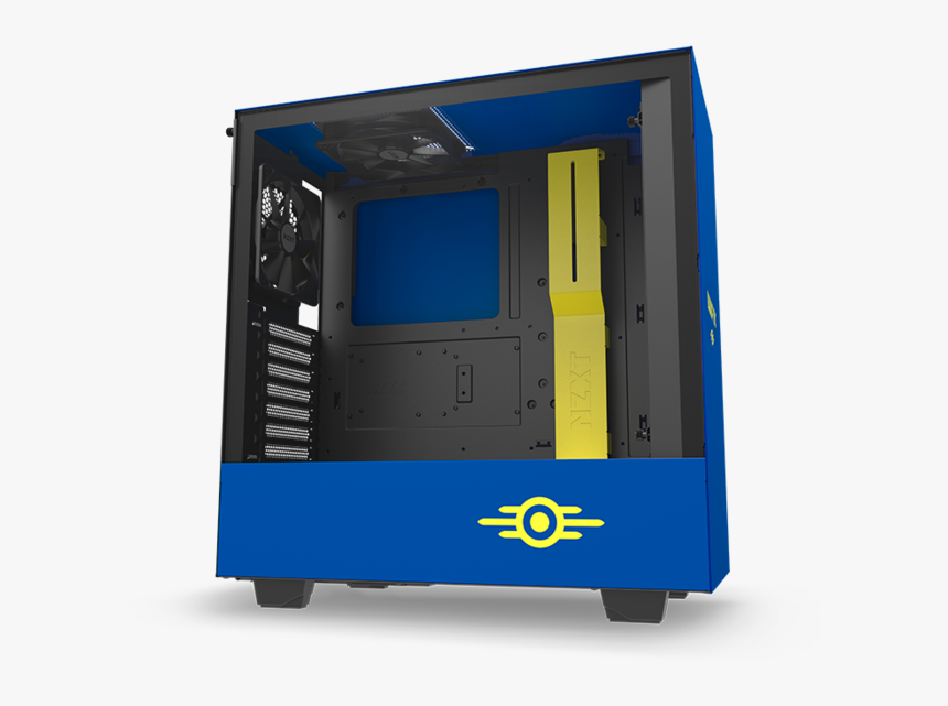 Large E63fb80442fa5648 - Nzxt H510 Compact Atx Mid Tower Casing Komputer, HD Png Download