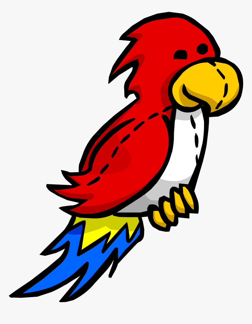 Pirate Parrot Png - Club Penguin Parrot, Transparent Png