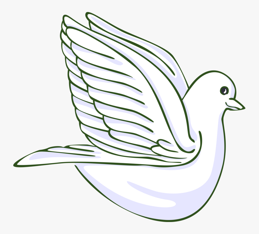 Vector Illustration Of Dove Bird Symbol Symbol Of Peace - Still Life Photography, HD Png Download