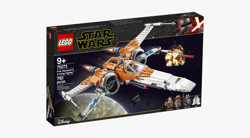 Lego Star Wars X Wing Poe Dameron, HD Png Download