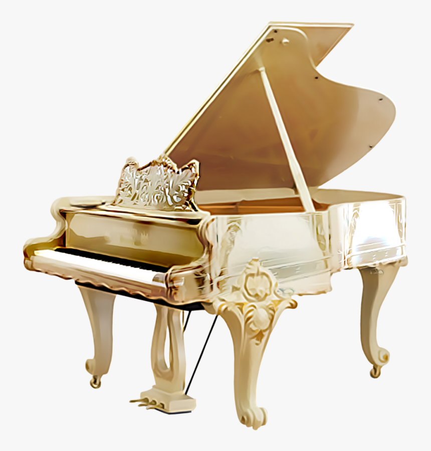 Grand Piano Png Image - Classic White Grand Piano, Transparent Png