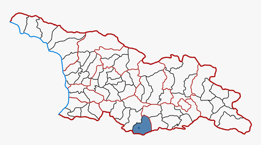 File - Ninotsminda - Chiatura Map, HD Png Download