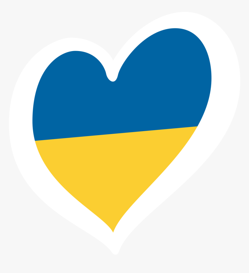 Ukraine Eurovision Heart Flag, HD Png Download