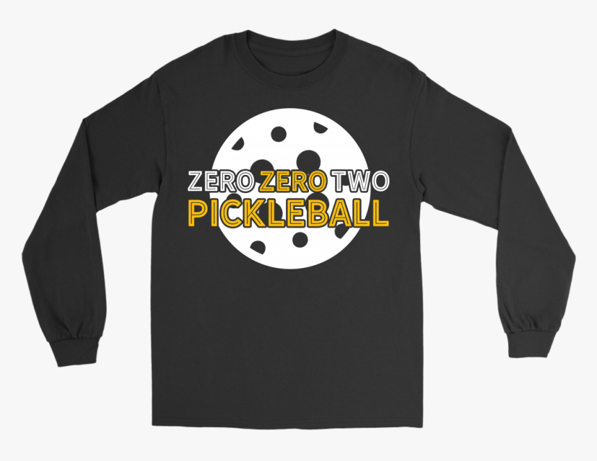 Zero Zero Two Pickle Ball Long Sleeve Tee For Grandpa - T-shirt, HD Png Download