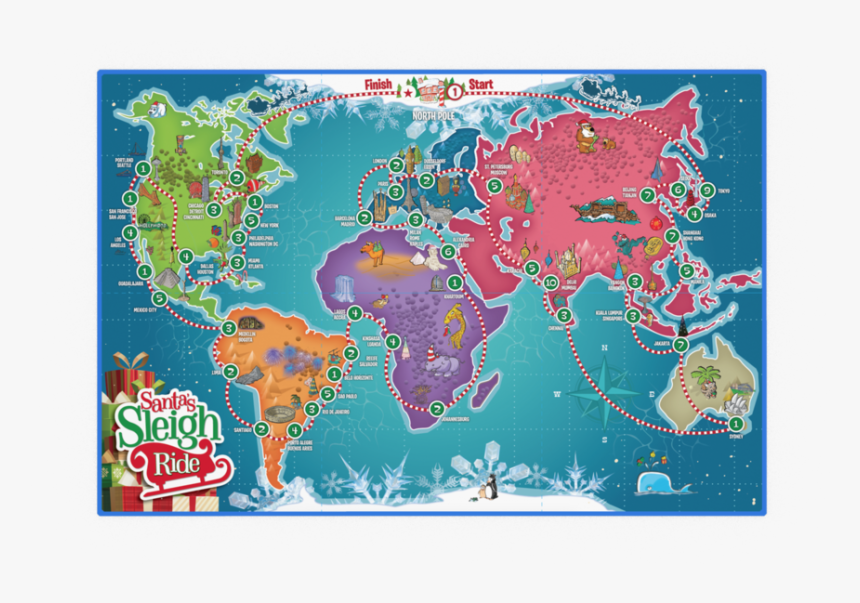 5 - Santa's Sleigh Ride By Ralph Disylvestro, HD Png Download