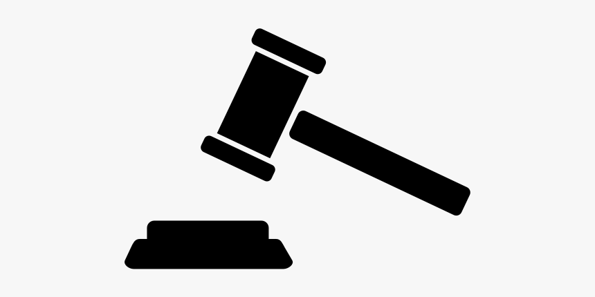 Gavel - Outline - Illustration, HD Png Download