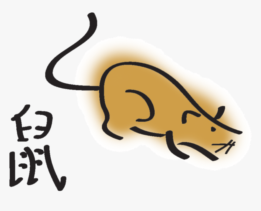 The Rat Chinese Zodiac - Signes Chinois Rat, HD Png Download