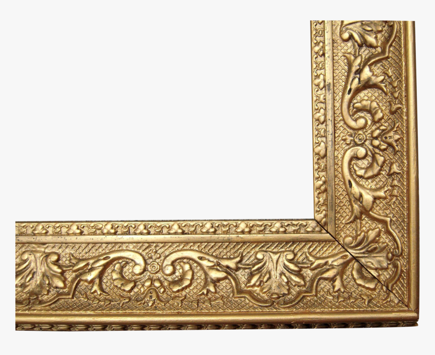 Large Picture Frames Beautiful Ornate Gold Antique - Ornate Gold Frame Transparent Background, HD Png Download