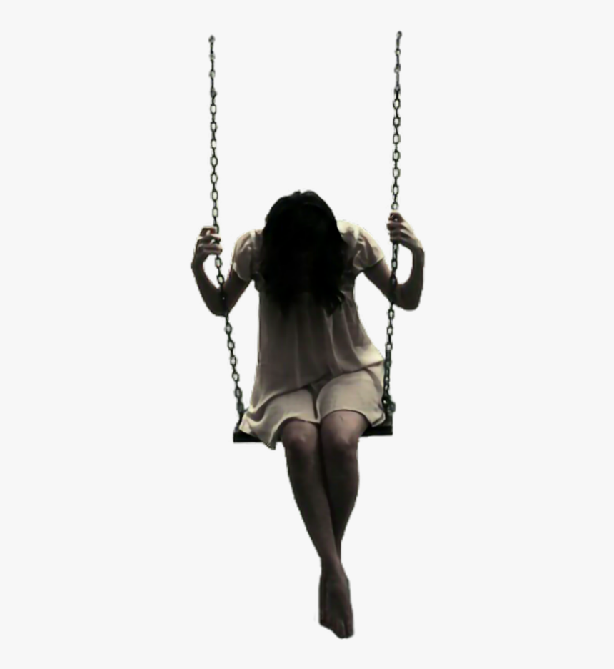 #girl #swing #horror #horrorgirl - Sad Girl In Love, HD Png Download