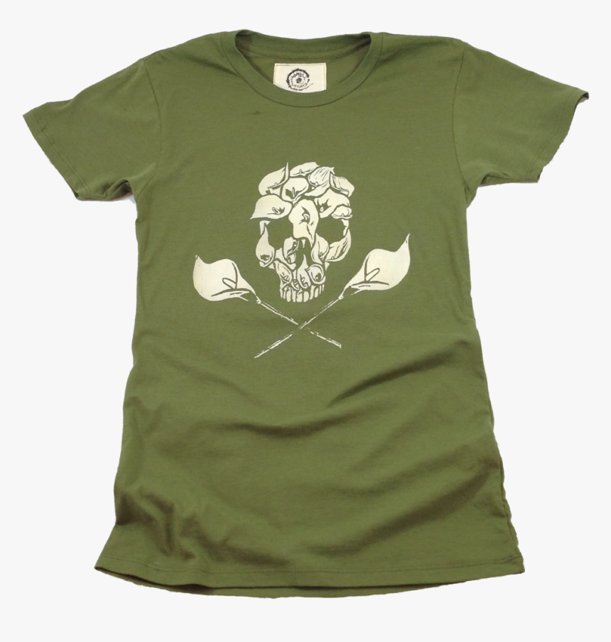 0024 Wcfgreen Lily Calla Skull - Skull, HD Png Download