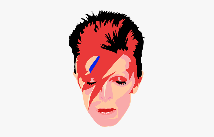 David Bowie Ziggy Stardust Art, HD Png Download