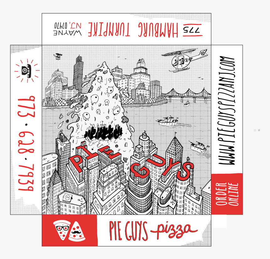 Pizza Box Design To House Those Delicious Pizza Pies - Paper, HD Png Download