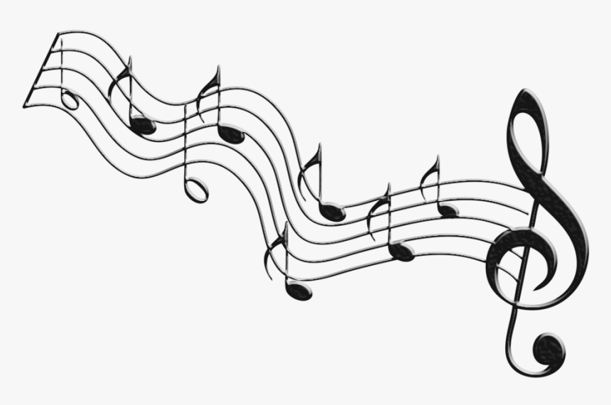 Clipart Of Tones, Music And Notes Clipart Of Listening - Line Art, HD Png Download