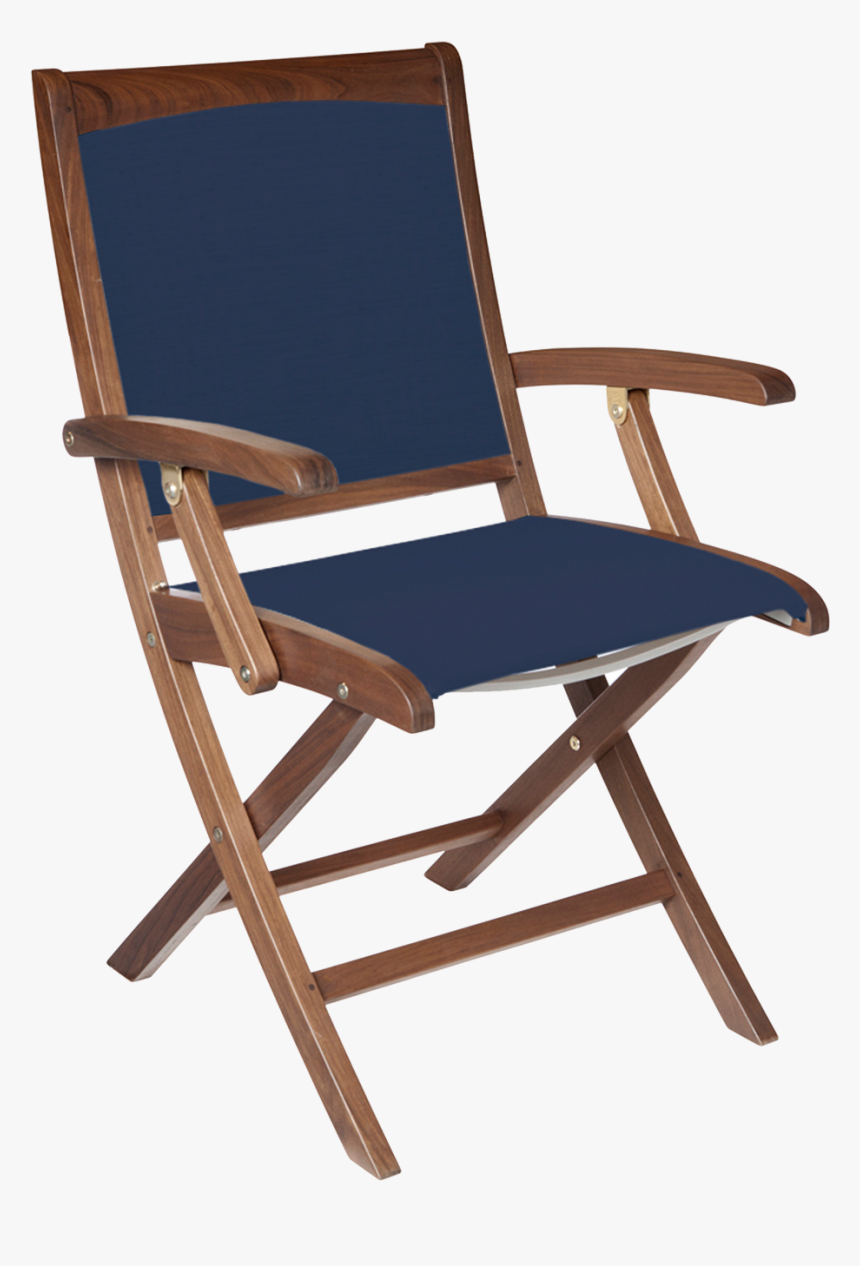 Topaz Folding Chair Blue Sling, HD Png Download