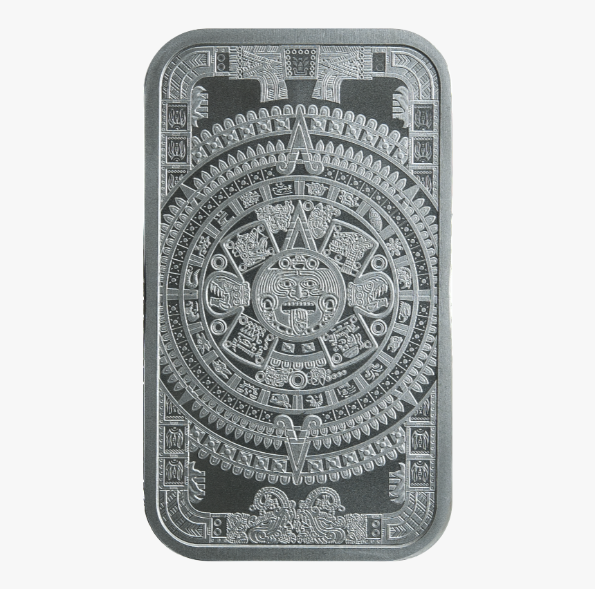 Silver Bar Aztec Calendar, HD Png Download