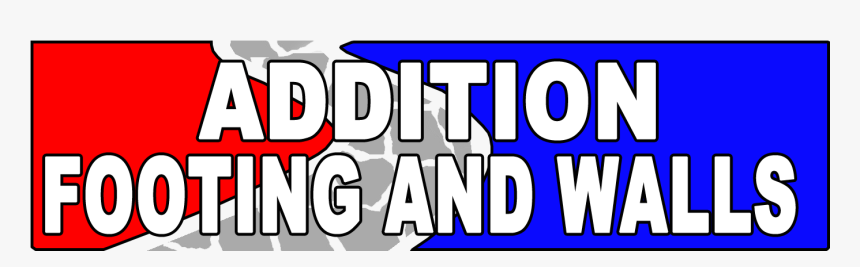 Crack Attack Concrete Addition Footing And Walls, HD Png Download