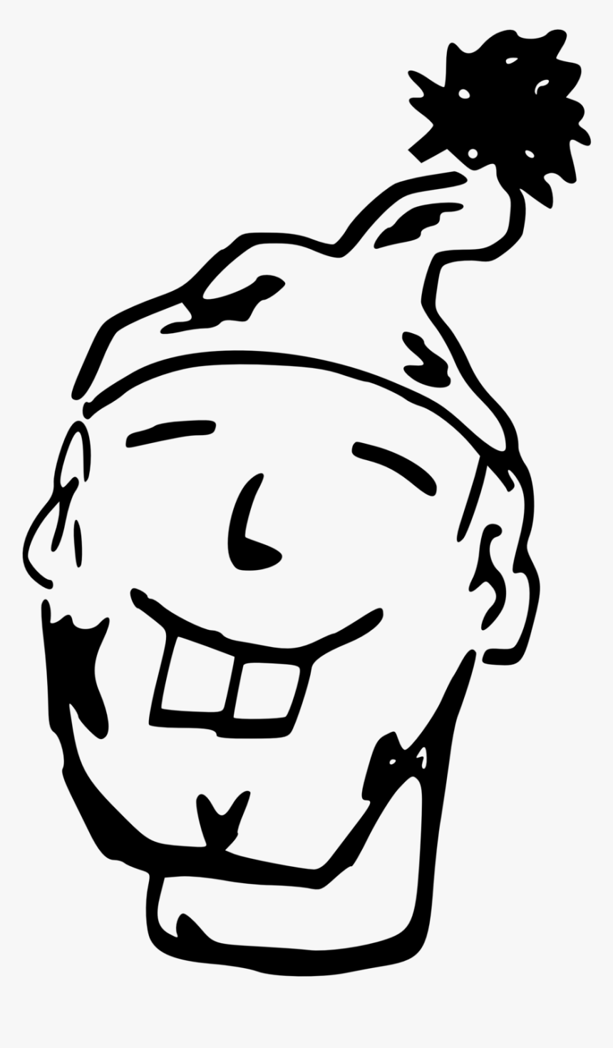 Chinese Smily Face With Strange Hat - Chinese Face Clipart, HD Png Download