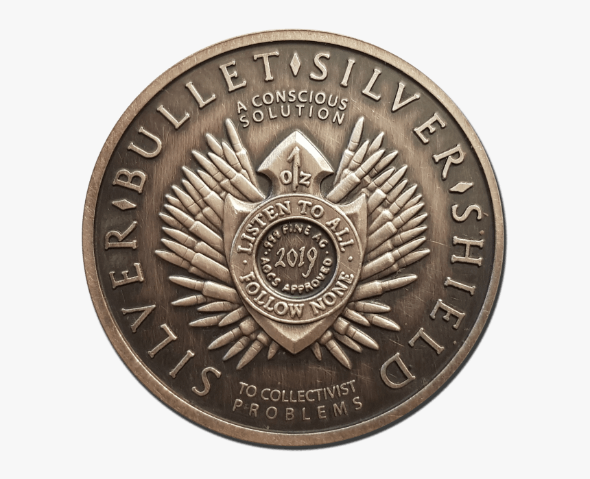 The Original Silver Bullet Silver Shield - Coin, HD Png Download