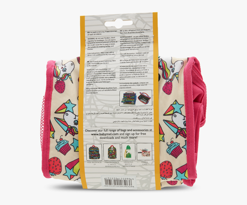 Unicorn Zipper Lunch Bag & Ice Pack - Bag, HD Png Download