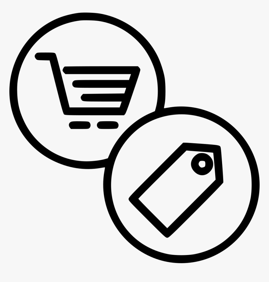 Online Finance Cart Price Tag Rate Comments Clipart - Trade And Commerce Drawing, HD Png Download