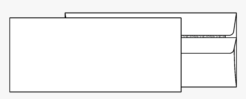 #10 Tint Flip N Seal Envelope Image - Monochrome, HD Png Download