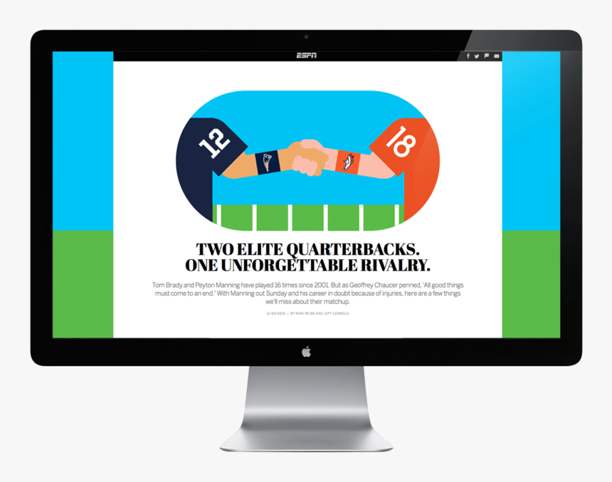 Espn-bradymanning Site01 - Apple Led Cinema Display, HD Png Download