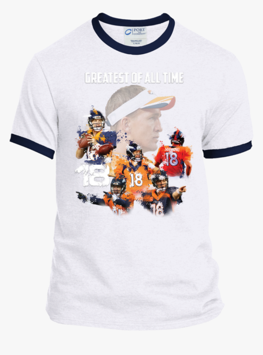 Peyton Manning Goat Personalized Ringer T-shirt - Pumping Iron T Shirt, HD Png Download