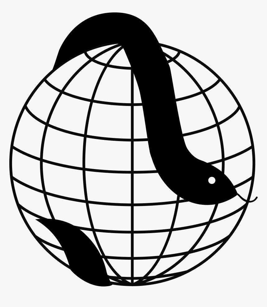 Globe Clip Art Black And White - Globe Black And White Png, Transparent Png