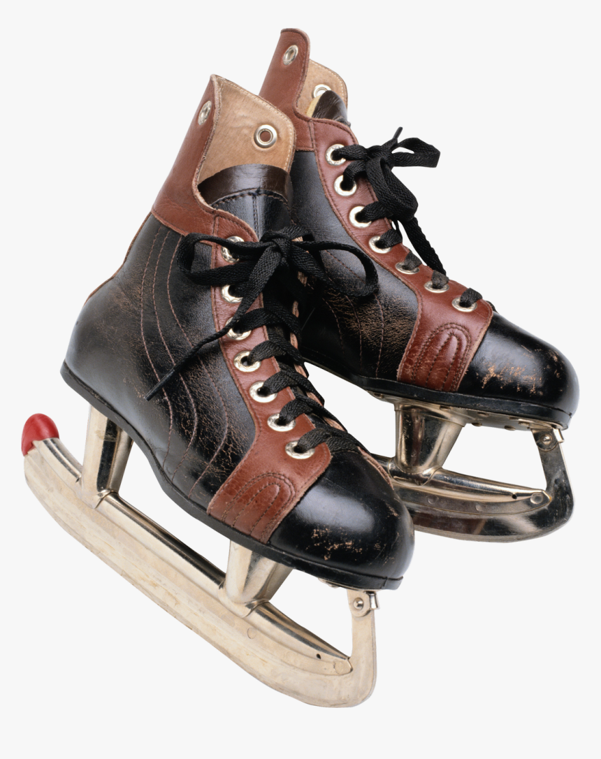 Ice Skates - Old Hockey Skates Transparent, HD Png Download
