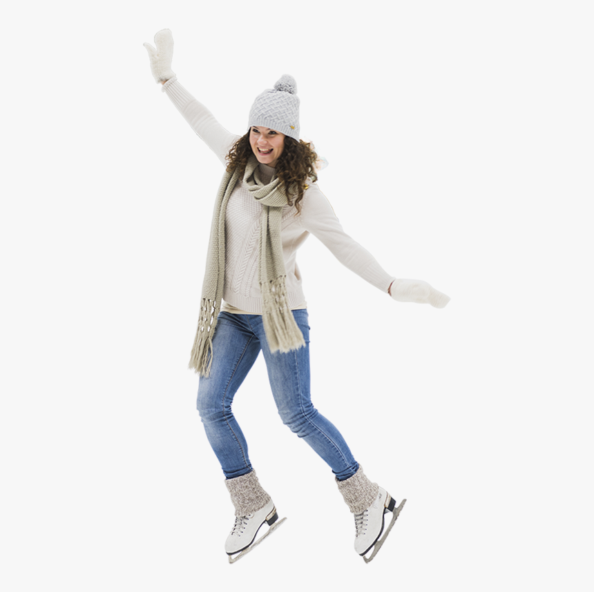 Девушка На Катке Фото, HD Png Download