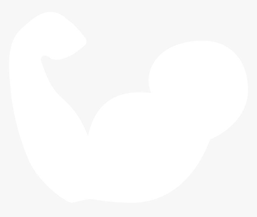White Bicep Icon Png , Png Download - Biceps Icon White Transparent, Png Download