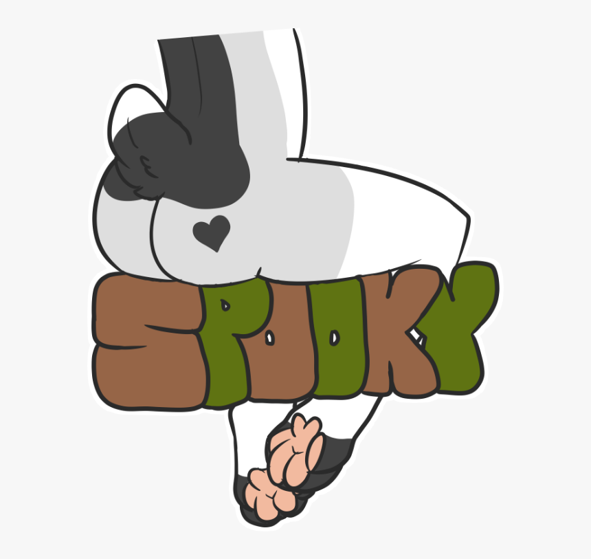 [c] Spooky Butt Badge - Cartoon, HD Png Download
