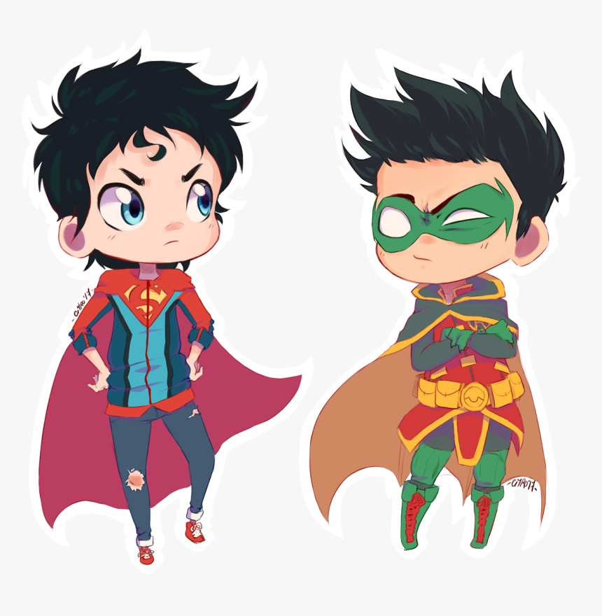 “ It’s Time For Robin And Superboy To Take A Stand - Cartoon, HD Png Download