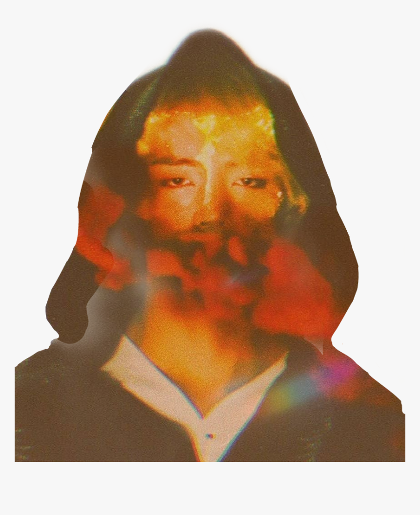 #v #kimtaehyung #bts #gold #smoke #kpop #orange#black - Visual Arts, HD Png Download