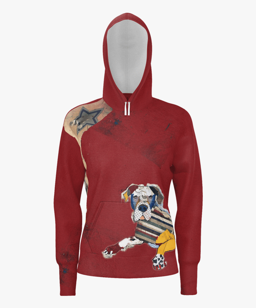 Great Dane Art Hoodies - Black Hoodie With Neon Blue, HD Png Download