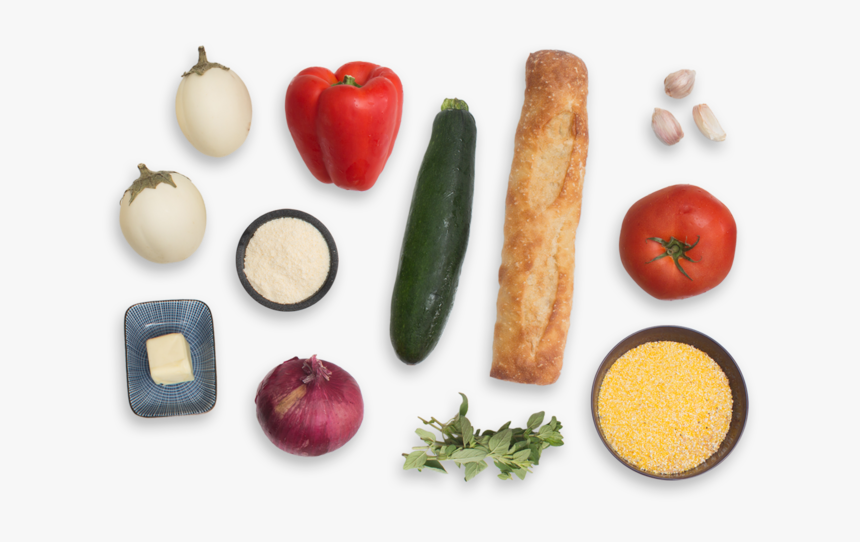 Summer Ratatouille & Parmesan Polenta With Heirloom - Natural Foods, HD Png Download