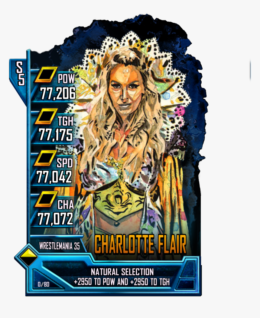 Wwesc S5 Rs Charlotte Flair - Wwe Supercard Wrestlemania 35 News Tier, HD Png Download