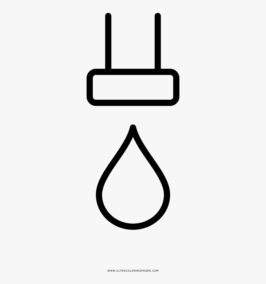 Water Pipe Coloring Page - Desenho De Cano Para Colorir, HD Png Download