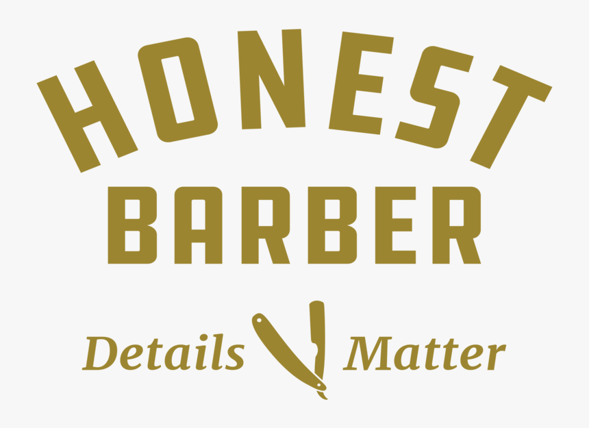 Honest Barber Logo Square - Tan, HD Png Download