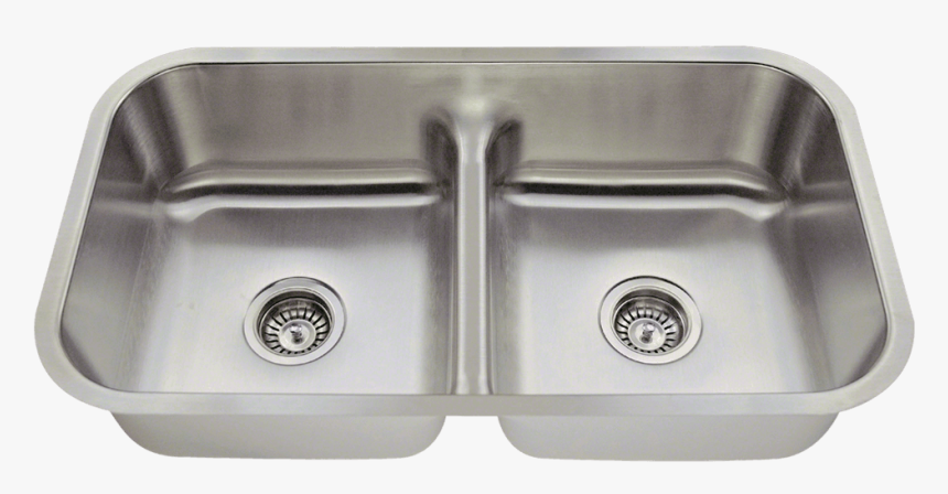 512 Half Divide Stainless Steel Kitchen Sink 
title - Double Basin Undermount Stainless Steel Kitchen Sink, HD Png Download