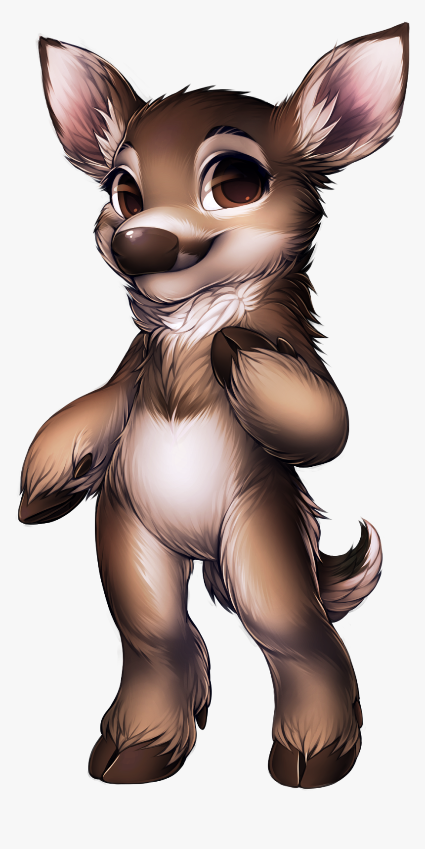 Transparent Whitetail Deer Clipart - Cartoon White Tail Deer, HD Png Download